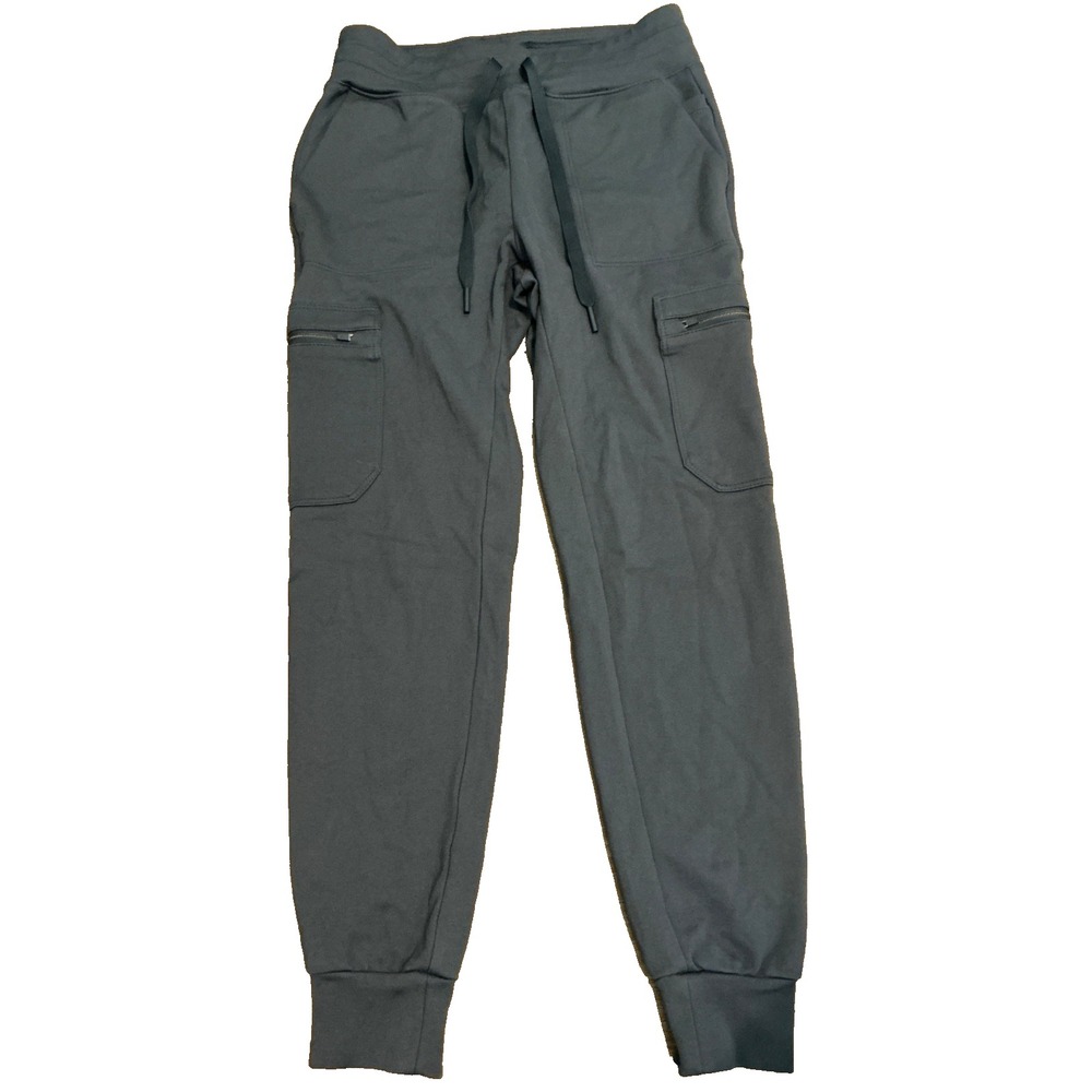 Jaanuu Women Small Scrub Pants Gray 5 Pocket Medical